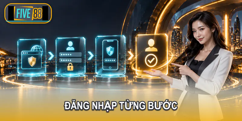 Quy trình đăng nhập Five88 trên điện thoại
