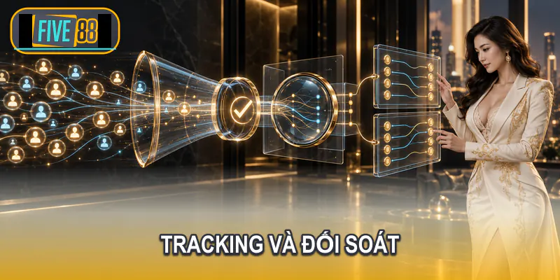 Đối tác đối chiếu click chuyển đổi và hoa hồng Five88