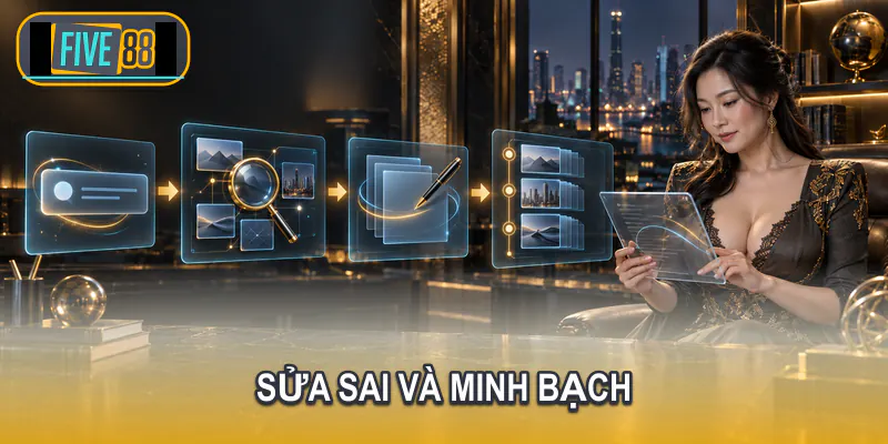 Quy trình tiếp nhận phản hồi sửa sai và cập nhật nội dung Five88