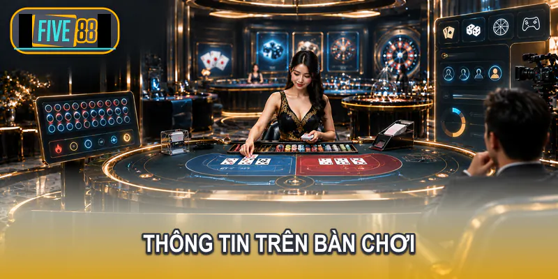 Bố cục thông tin bàn chơi tại Casino Five88