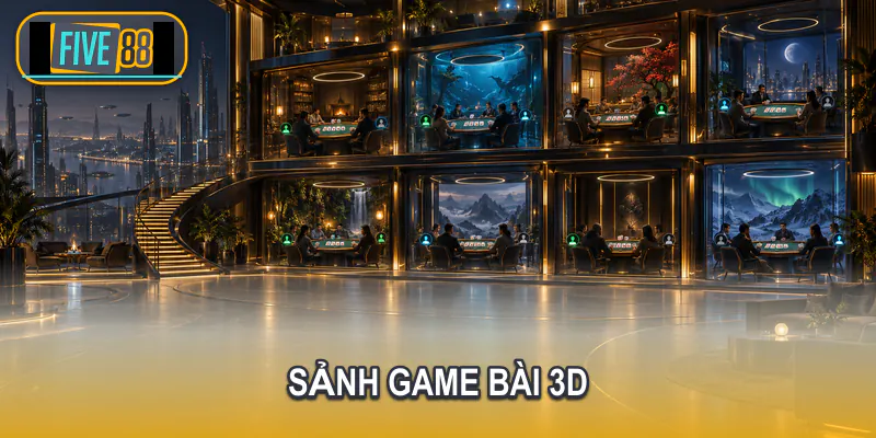 Giao diện chọn phòng Game bài Five88