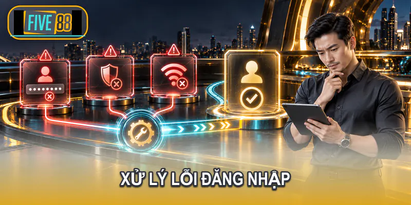 Người dùng xử lý lỗi đăng nhập Five88 trên máy tính