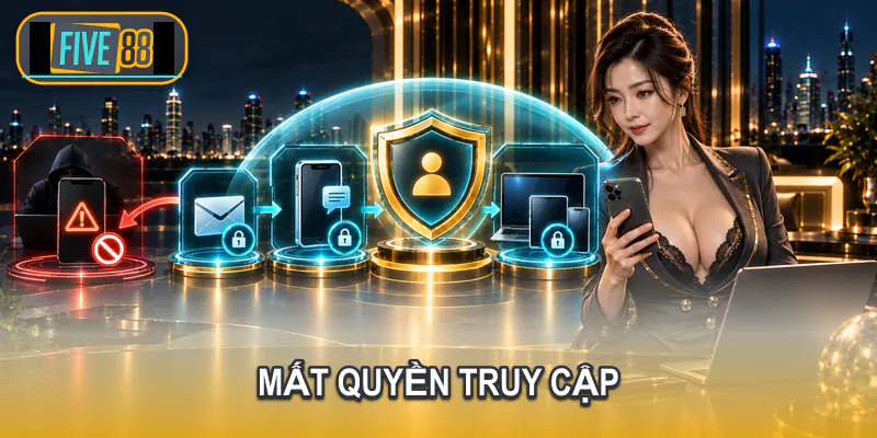Người dùng xử lý tài khoản Five88 bị mất quyền truy cập